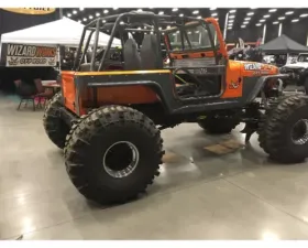 Wizard Works Offroad Comp Cut Rear Armor w/ Tube Flares Bare Steel Jeep Scrambler 1981-1985