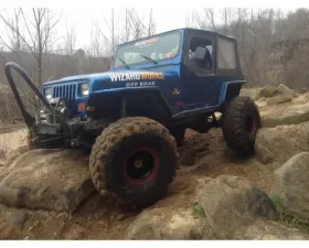 Wizard Works Offroad Stubby Front Bumper w/Stinger Bare Steel Jeep Scrambler 1981-1985