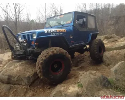 Wizard Works Offroad Stubby Front Bumper w/Stinger Bare Steel Jeep Scrambler 1981-1985 - WW1069
