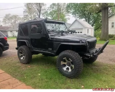 Wizard Works Offroad Stubby Front Bumper w/Stinger Bare Steel Jeep Scrambler 1981-1985 - WW1069
