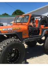 Wizard Works Offroad Rear Bumper and Swing Down Tire Carrier Bare Steel Jeep CJ7 1976-1987                                     - WW1082 - Image 5