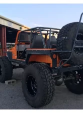 Wizard Works Offroad Rear Bumper and Swing Down Tire Carrier Bare Steel Jeep CJ7 1976-1987                                     - WW1082 - Image 8