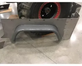 Wizard Works Offroad Rear Tube Flares Bare Steel Jeep CJ7 1976-1987