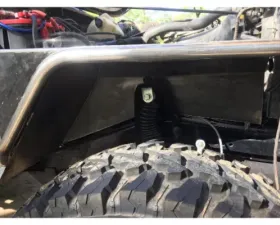 Wizard Works Offroad Tube Fenders Negative Flare Bare Steel Jeep Wrangler 1987-1995