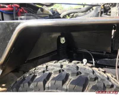 Wizard Works Offroad Tube Fenders Negative Flare Bare Steel Jeep Wrangler 1987-1995 - WW2019