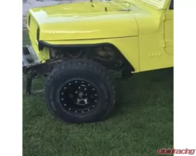 Wizard Works Offroad Tube Fenders Negative Flare Bare Steel Jeep Wrangler 1987-1995 - WW2019