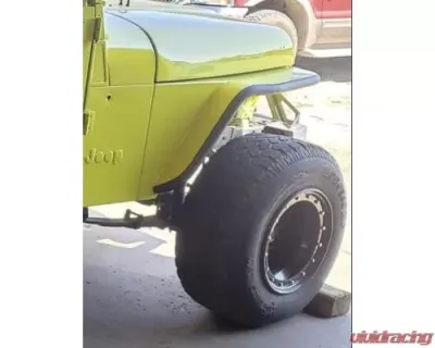 Wizard Works Offroad Tube Fenders Negative Flare Bare Steel Jeep Wrangler 1987-1995 - WW2019