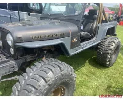 Wizard Works Offroad Tube Fenders Negative Flare Bare Steel Jeep Wrangler 1987-1995 - WW2019