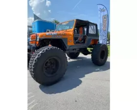 Wizard Works Offroad Rock Sliders Bare Steel Jeep Wrangler 1987-1995