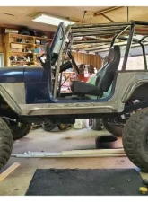 Wizard Works Offroad Rock Sliders Bare Steel Jeep Wrangler 1987-1995                                     - WW2034 - Image 12