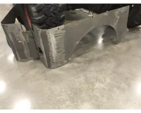 Wizard Works Offroad Rear Armor Bare Steel Jeep Wrangler 1987-1995