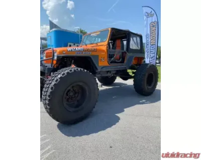 Wizard Works Offroad Comp Cut Rear Armor w/ Tube Flares Bare Steel Jeep Wrangler 1987-1995 - WW2046