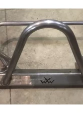Wizard Works Offroad Stubby Bumper with Grill Hoop Bare Steel Jeep Wrangler 1987-1995                                     - WW2065 - Image 2