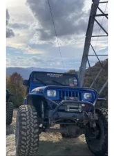 Wizard Works Offroad Stubby Bumper with Grill Hoop Bare Steel Jeep Wrangler 1987-1995                                     - WW2065 - Image 4