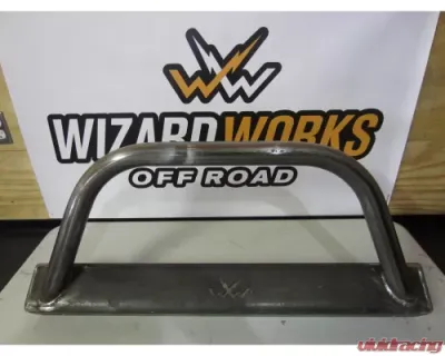 Wizard Works Offroad Stubby Front Bumper w/Bull Bar Bare Steel Jeep Wrangler 1987-1995 - WW2068