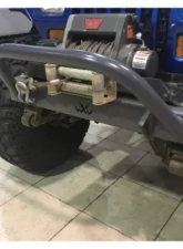 Wizard Works Offroad Stubby Front Bumper w/Bull Bar Bare Steel Jeep Wrangler 1987-1995                                     - WW2068 - Image 12