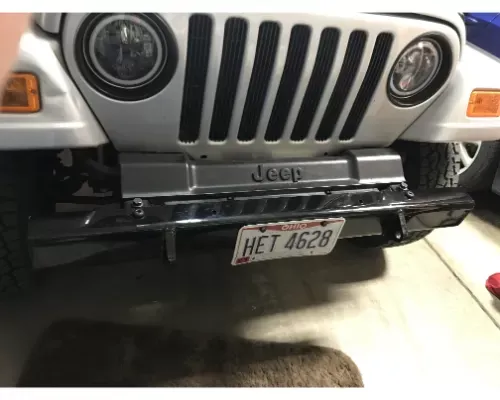 Wizard Works Offroad Mid Width Front Bumper Bare Steel Jeep Wrangler 1987-1995 - WW2074