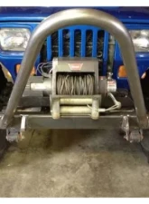Wizard Works Offroad Mid Width Front Bumper Bare Steel Jeep Wrangler 1987-1995                                     - WW2074 - Image 3