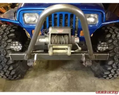 Wizard Works Offroad Mid Width Front Bumper Bare Steel Jeep Wrangler 1987-1995 - WW2074
