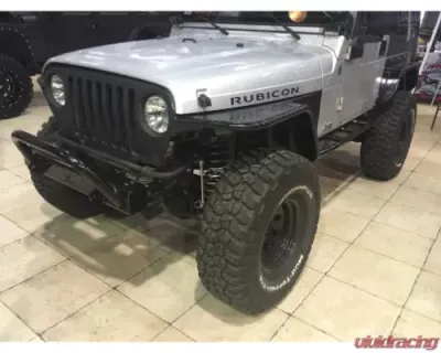Wizard Works Offroad Rock Sliders Bare Steel Jeep Wrangler 1997-2006 - WW3034