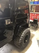 Wizard Works Offroad Rear Armor w/Tube Flares Bare Steel Jeep Wrangler 1997-2006                                     - WW3045 - Image 11