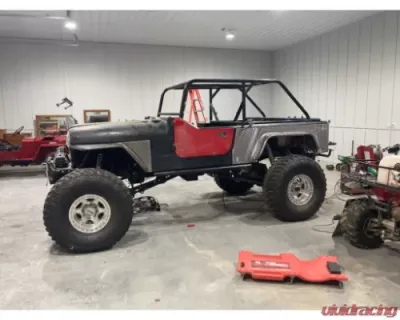 Wizard Works Offroad Rear Armor w/Tube Flares Bare Steel Jeep Wrangler 1997-2006 - WW3045