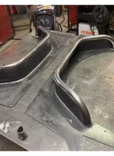 Wizard Works Offroad Rear Armor w/Tube Flares Bare Steel Jeep Wrangler 1997-2006                                     - WW3045 - Image 9
