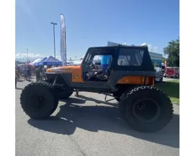 Wizard Works Offroad Comp Cut Rear Armor w/ Tube Flares Bare Steel Jeep Wrangler 1997-2006