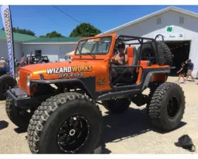 Wizard Works Offroad Stubby Front Bumper Bare Steel Jeep Wrangler 1997-2006