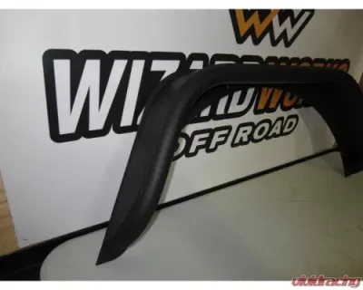 Wizard Works Offroad Rear Tube Flares Bare Steel Jeep Wrangler 1997-2006 - WW3172