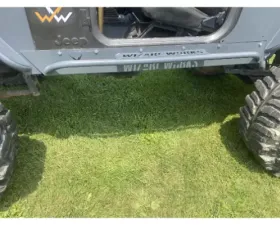Wizard Works Offroad Rock Sliders Bare Steel Jeep Wrangler TJ Unlimited 2004-2006