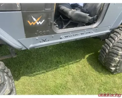 Wizard Works Offroad Rock Sliders Bare Steel Jeep Wrangler TJ Unlimited 2004-2006 - WW4034