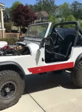 Wizard Works Offroad Rock Sliders No Tubing Bare Steel Jeep Wrangler 2004-2006                                     - WW4035 - Image 4
