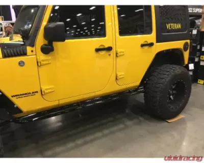 Wizard Works Offroad Steps Bare Steel Jeep Wrangler 2007-2018 - WW6034