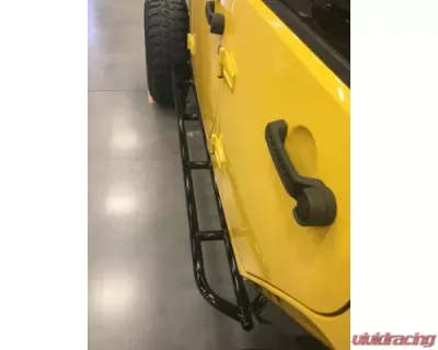 Wizard Works Offroad Steps Bare Steel Jeep Wrangler 2007-2018 - WW6034