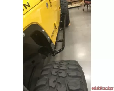 Wizard Works Offroad Steps Bare Steel Jeep Wrangler 2007-2018 - WW6034
