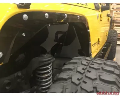 Wizard Works Offroad Front Inner Fenders Bare Steel Jeep Wrangler 2007-2018 - WW7011