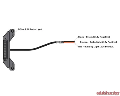 DENALI Electronics LED B6 License Plate Auxiliary Brake Light - DNL.B6.10000