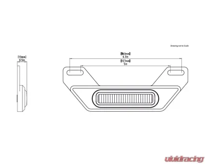 DENALI Electronics LED B6 License Plate Auxiliary Brake Light - DNL.B6.10000