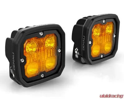 DENALI Electronics Amber TriOptic Lens Kit for D4 LED Lights - DNL.D4.10100