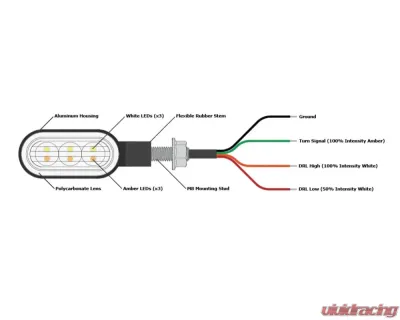 DENALI Electronics T3?Front Switchback LED M8 Turn Signals - DNL.T3.10000