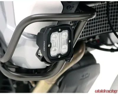 DENALI Electronics Black Engine Guard/Crashbar Auxiliary Light Mount - LAH.00.10300.B