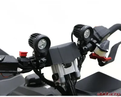 DENALI Electronics Black Engine Guard/Crashbar Auxiliary Light Mount - LAH.00.10300.B
