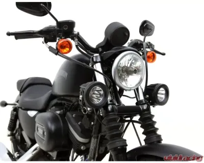DENALI Electronics Black Conventional Fork Tube Auxiliary Light Mount - LAH.00.10600.B