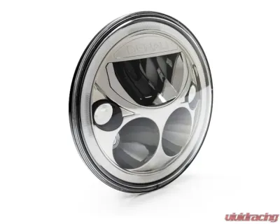 DENALI Electronics 7.0" Round Black Chrome M7 E-Mark LED Headlight Module - TT-M7E