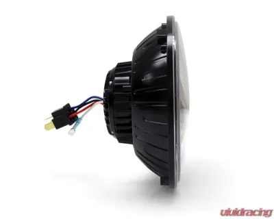 DENALI Electronics 7.0" Round Black Chrome M7 E-Mark LED Headlight Module - TT-M7E