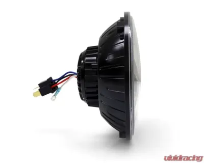 DENALI Electronics 7.0" Round Black Chrome M7 DOT LED Headlight Module Harley-Davidson | Indian Motorcycles | Royal Enfield | Suzuki | Triumph | Yamaha 1999-2022 - TT-M7