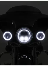 DENALI Electronics 7.0" Round Black Chrome M7 DOT LED Headlight Module Harley-Davidson | Indian Motorcycles | Royal Enfield | Suzuki | Triumph | Yamaha 1999-2022                                     - TT-M7 - Image 4
