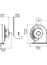 DENALI Electronics SoundBomb Mini Electromagnetic Low Tone Horn                                     - TT-SB.10200.B - Image 5