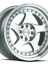 AodHan Wheels AH01 Wheel 15x8 4x100/114.3 20 Silver Machined Face And Lip                                     - AH0115804100114320SMF - Image 3